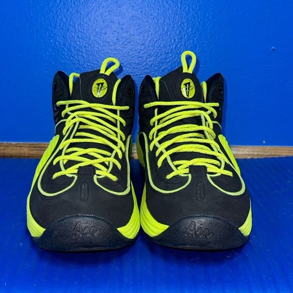 Size 11- Men’s Nike Air Penny 2 LE Cyber Volt Neon Green Black 535600-003 2012 - Picture 3 of 8